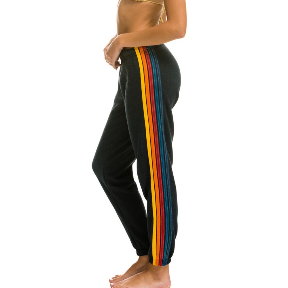Aviator Nation charcoal 5 stripe  Jogger